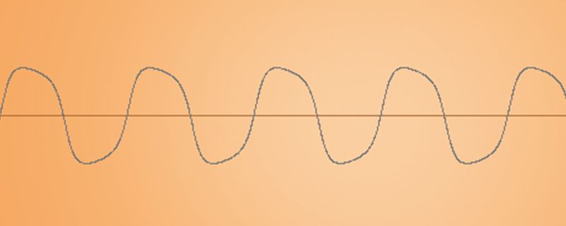 Same 60 Hz sine wave passed through a tube preamp effect.
